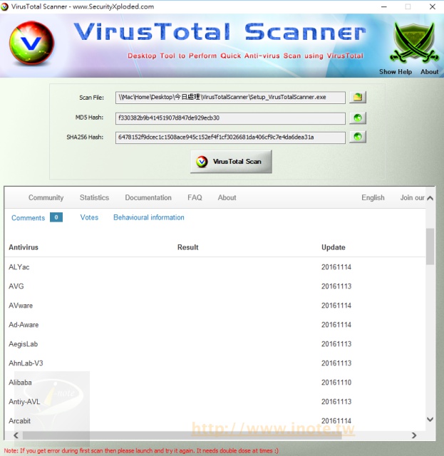 VirusTotalScanner 5