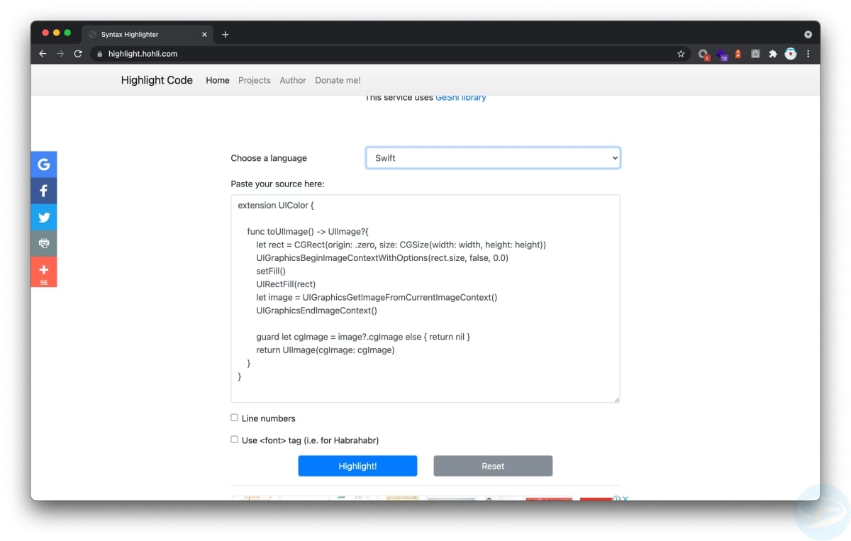 Syntax Highlighter 幫 50 種以上程式碼上色 - 海芋小站